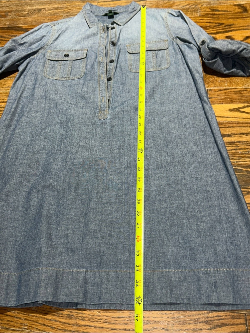 J. Crew Blue Jean  Shirt Dress - Picture 6 of 9